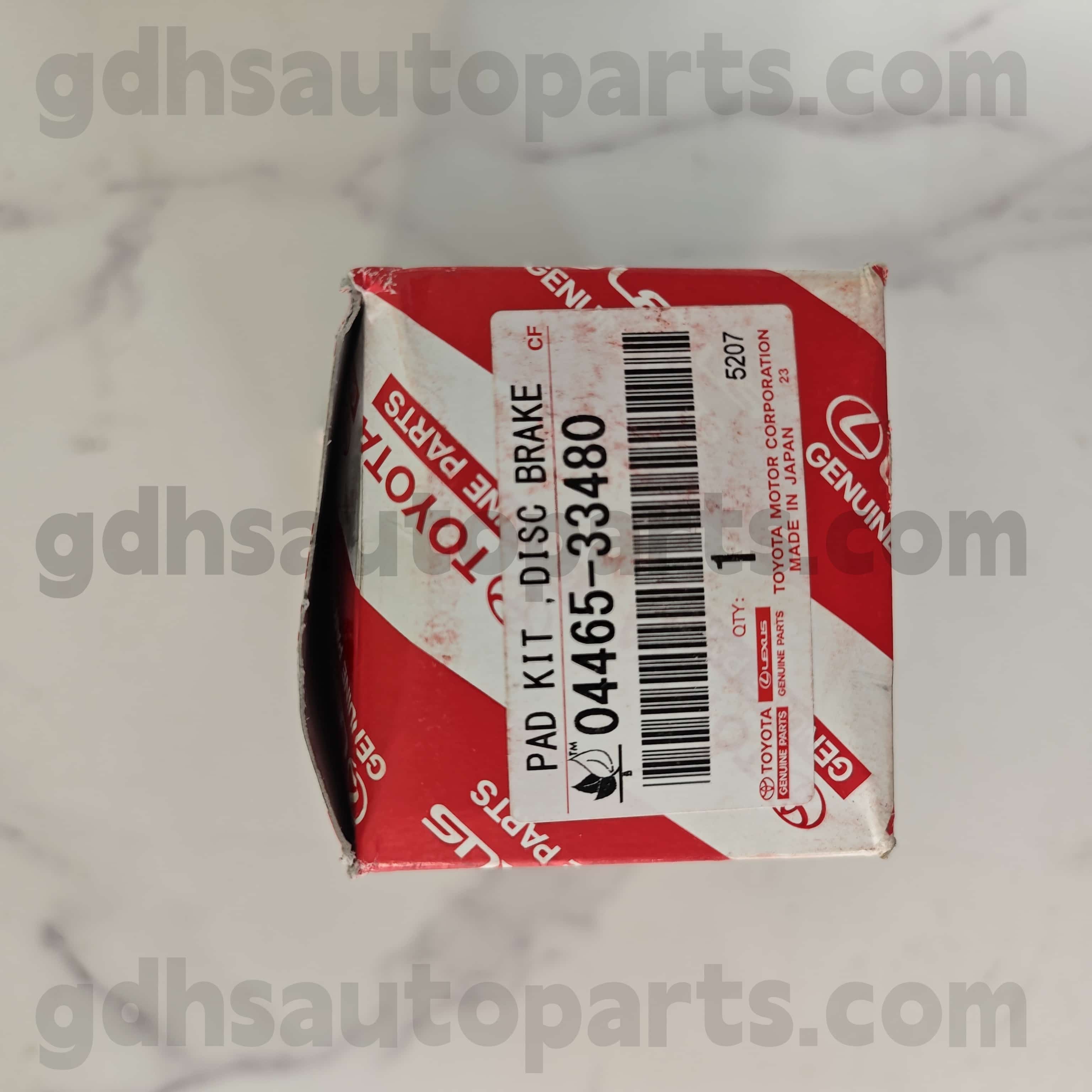 04465-33480 Toyota Подлинные детали передние тормозные прокладки для Venza 、 Lexus ux300e 、 harrier 、 noah/voxy 、 、 Lexus es350/300h шасси №. AXVH70