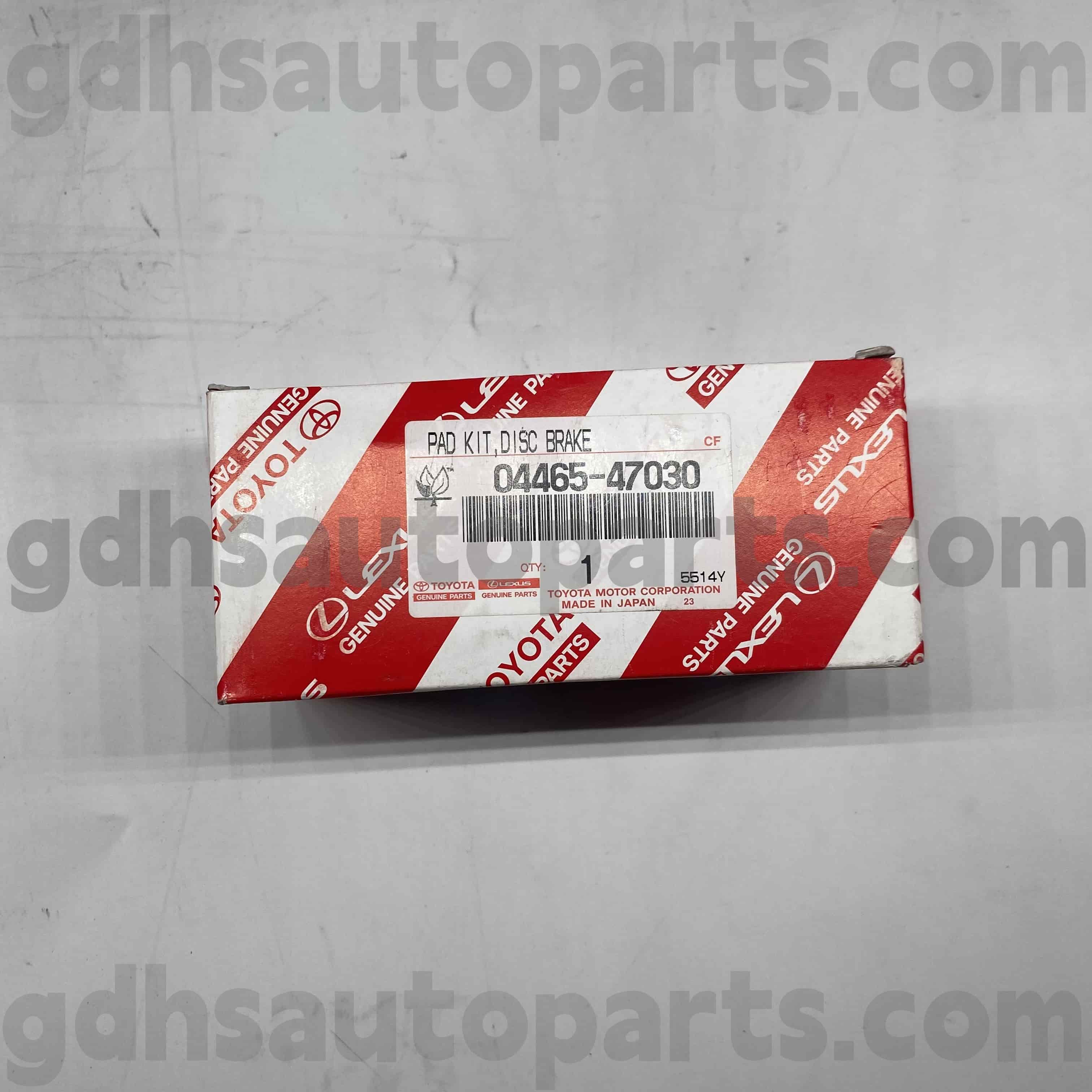 04465-47030 Toyota Подлинные детали передние тормозные колодки для Prius, Celica Chassis №. ZZT230