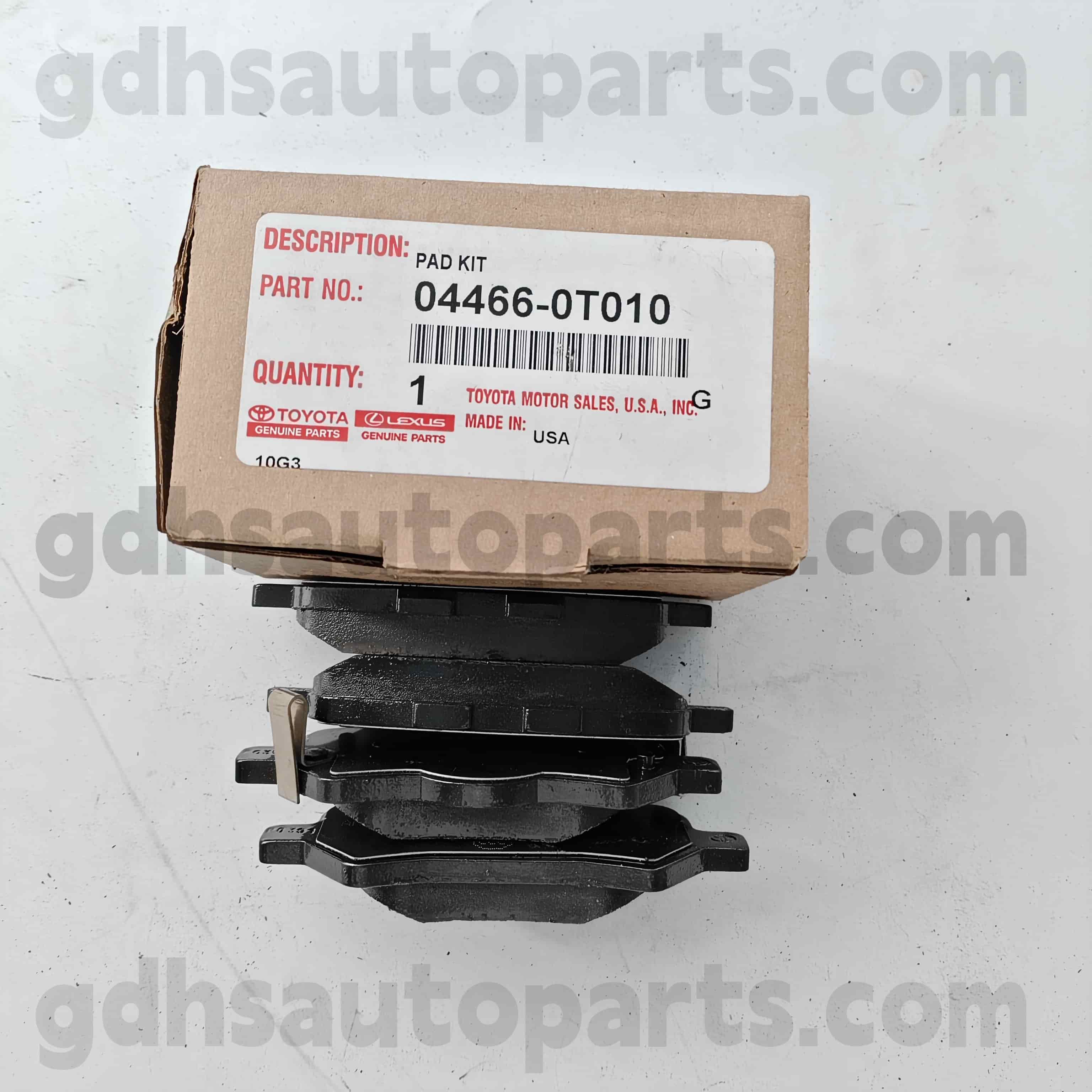 04466-0T010 TOYOTA Подлинные детали задней тормозной площадки для шасси ne. Agv1#