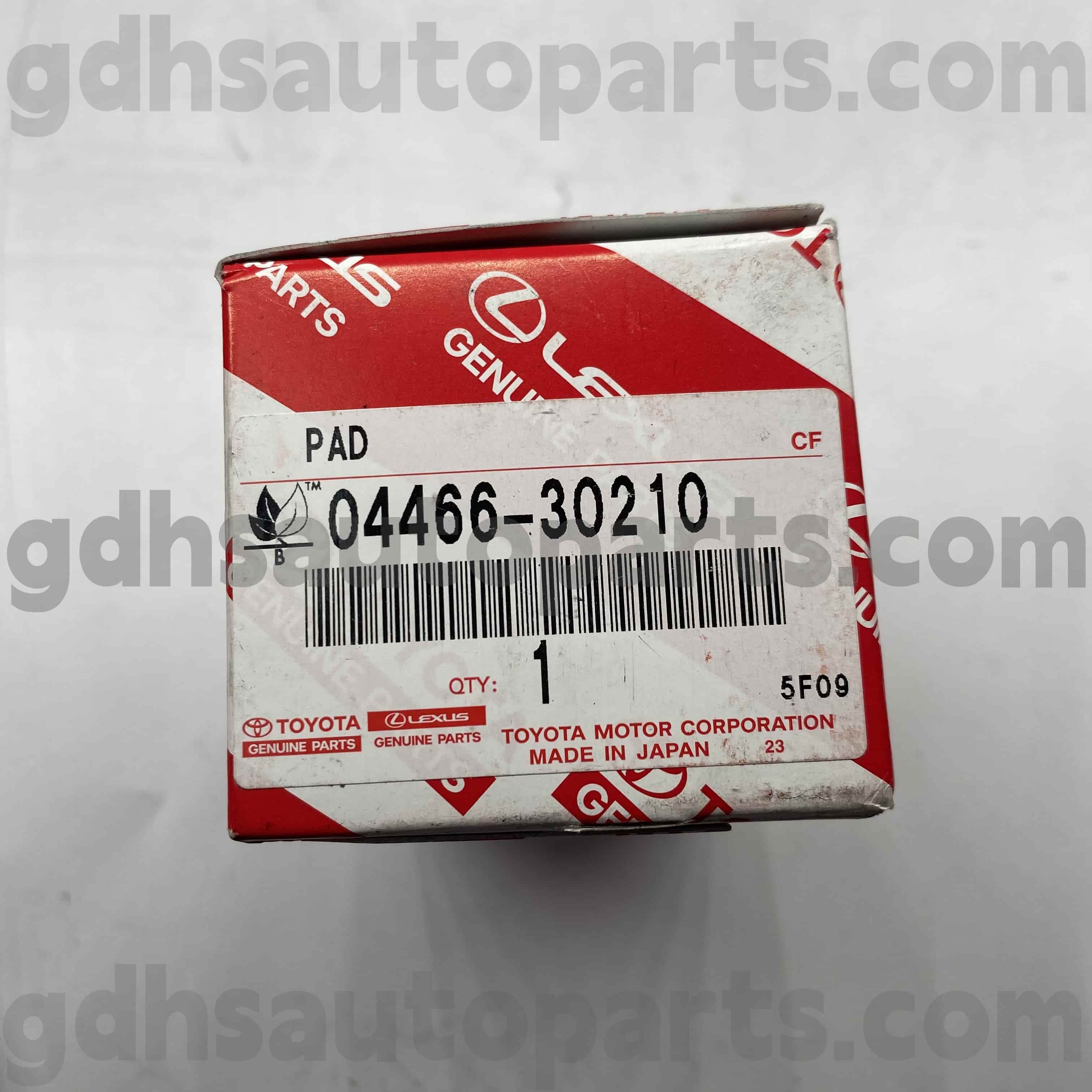 04466-30210 Toyota Подлинные детали задних тормозных прокладков для REIZ, Crown/Majesta, Lexus GS Chassis №. GRS182 GRX122