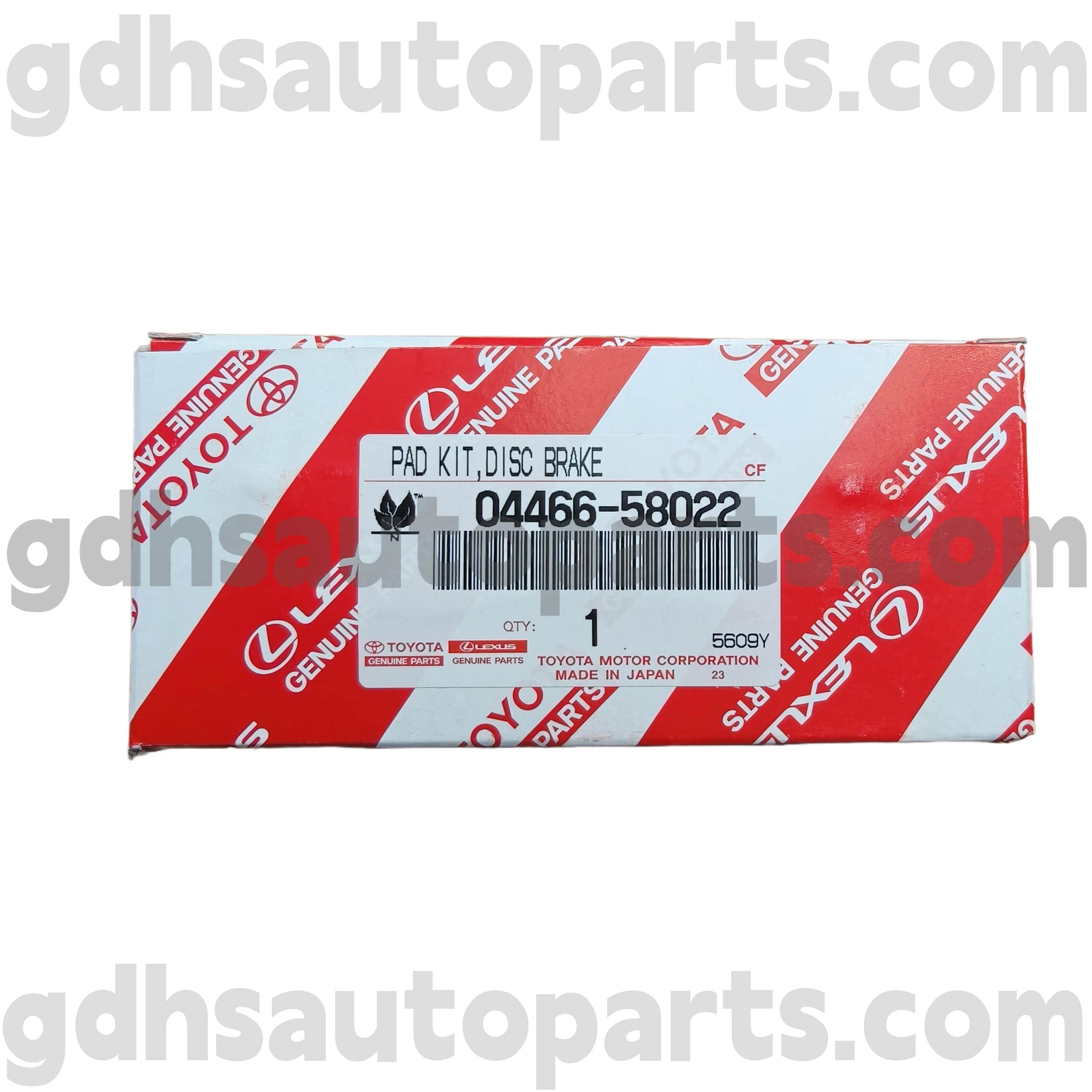 04466-58022 Toyota Подлинные детали задних тормозных колодок для шасси Alphard/Vellfire/HV. GGH30