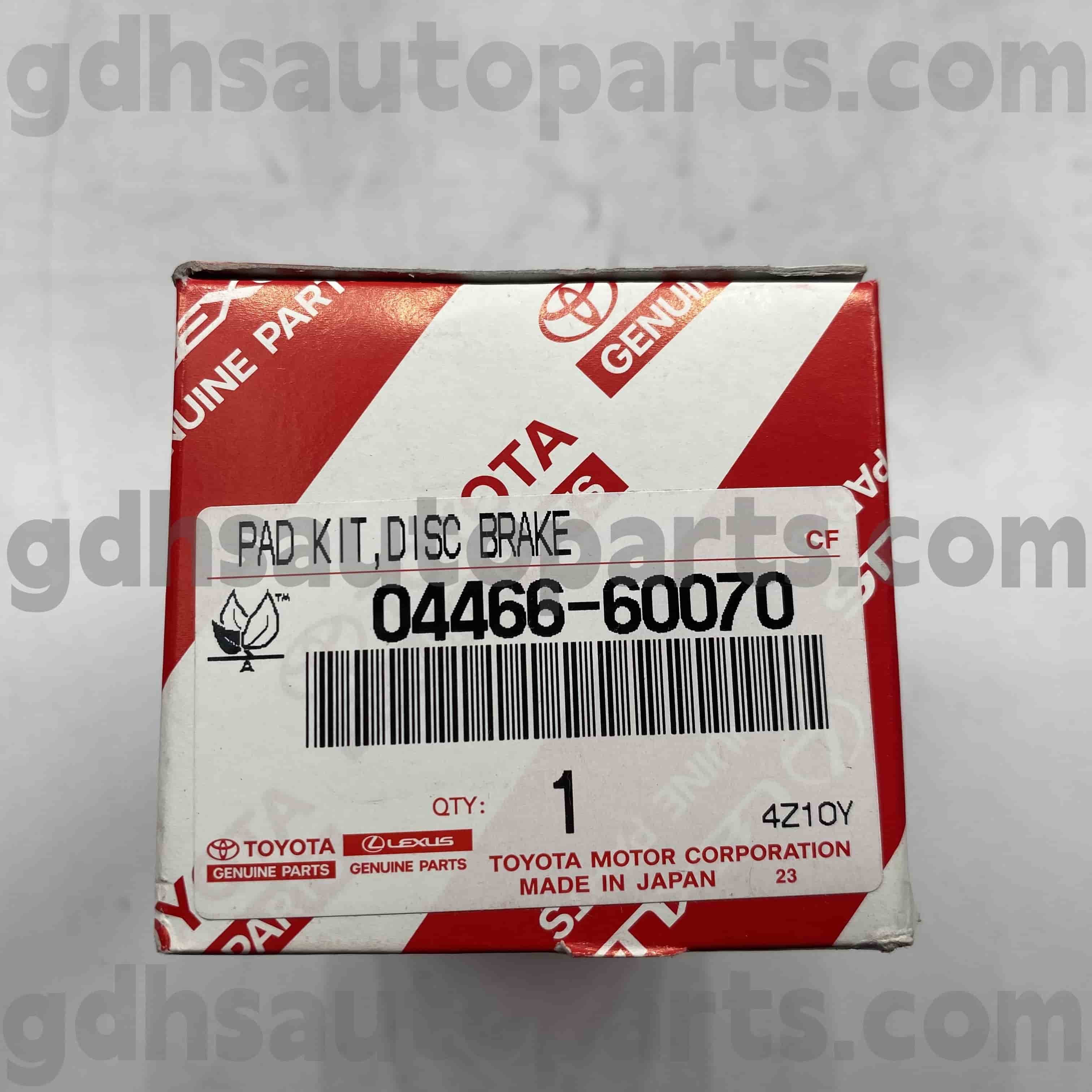 04466-60070 Toyota Подлинные детали задних тормозных колодок для Land Cruiser, LX470 Шасси №. FZJ100 UZJ100