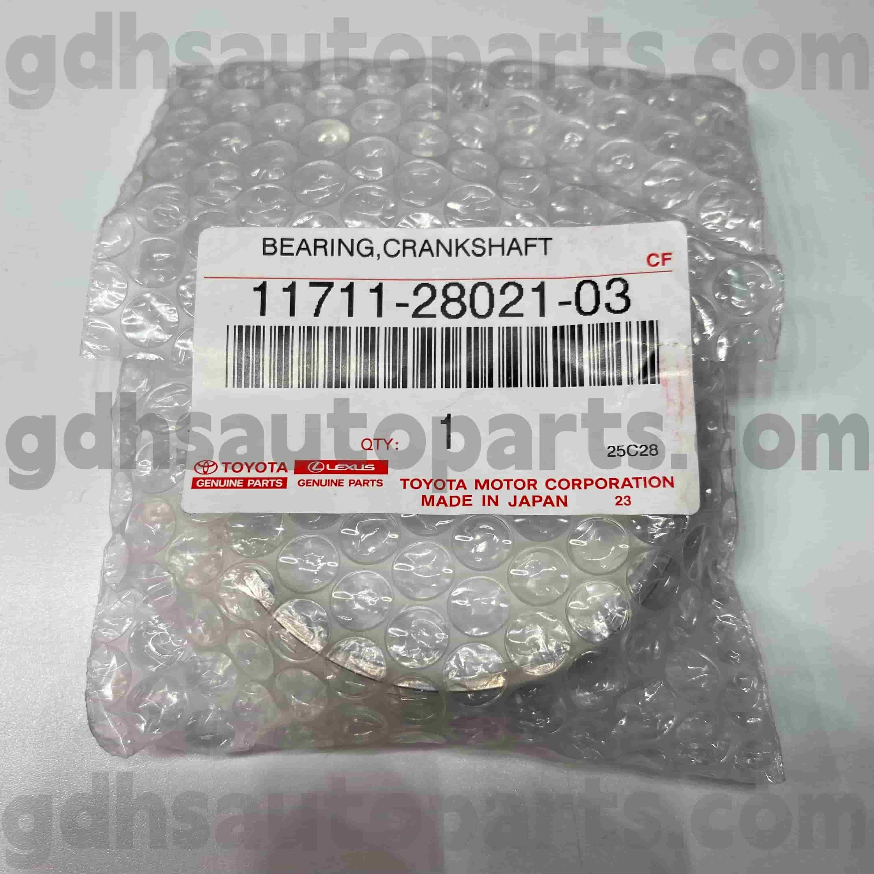 11711-28021-03 Оригинальные детали Toyota Подшипник коленчатого вала для HARRIER, CAMRY, HARRIER шасси NO.ACV30 ACR30