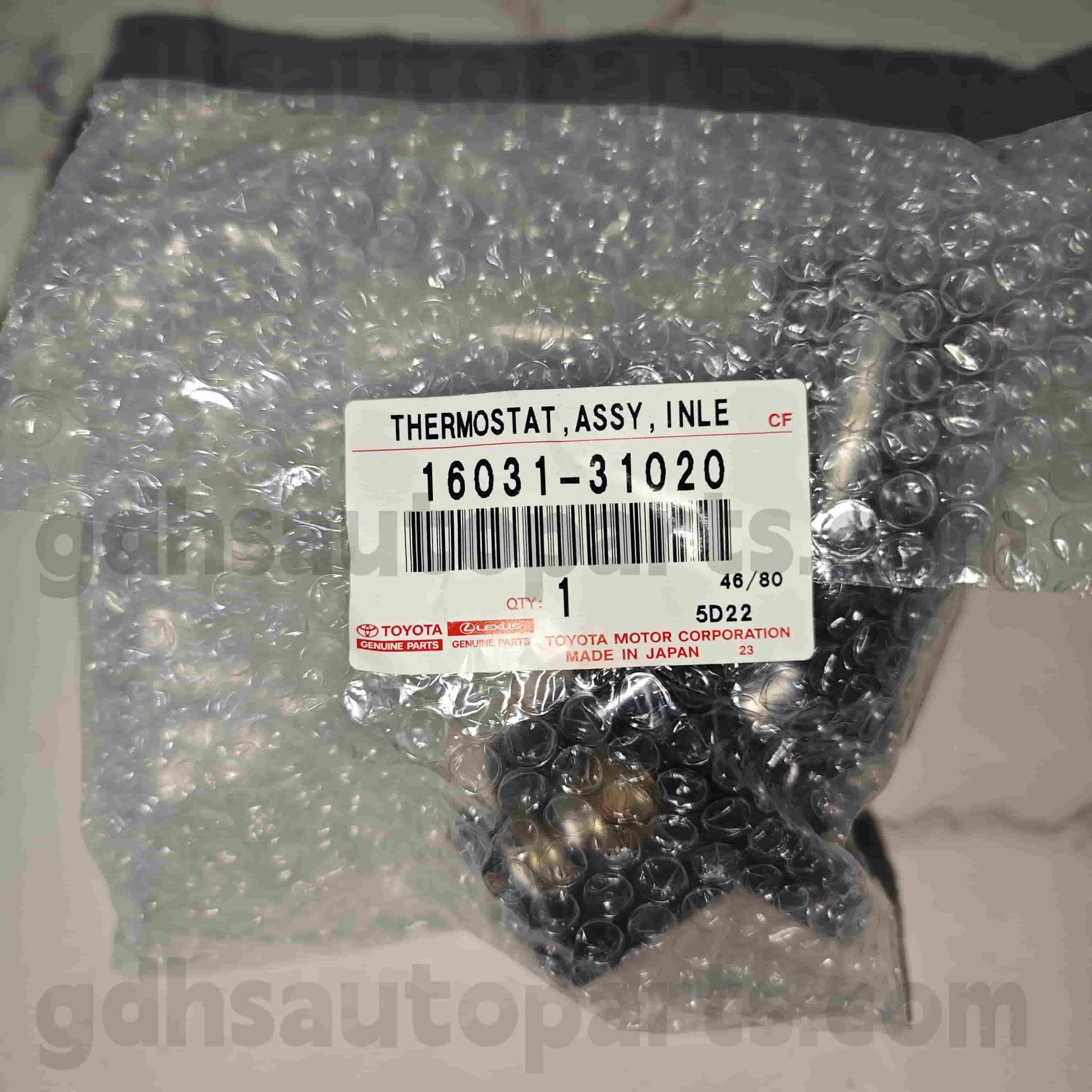 16031-31020 Toyota Подличные детали термостат для Lexus GS30/35/43/460 、 Crown/Hybrid Chassis №. 3grfe..grs202