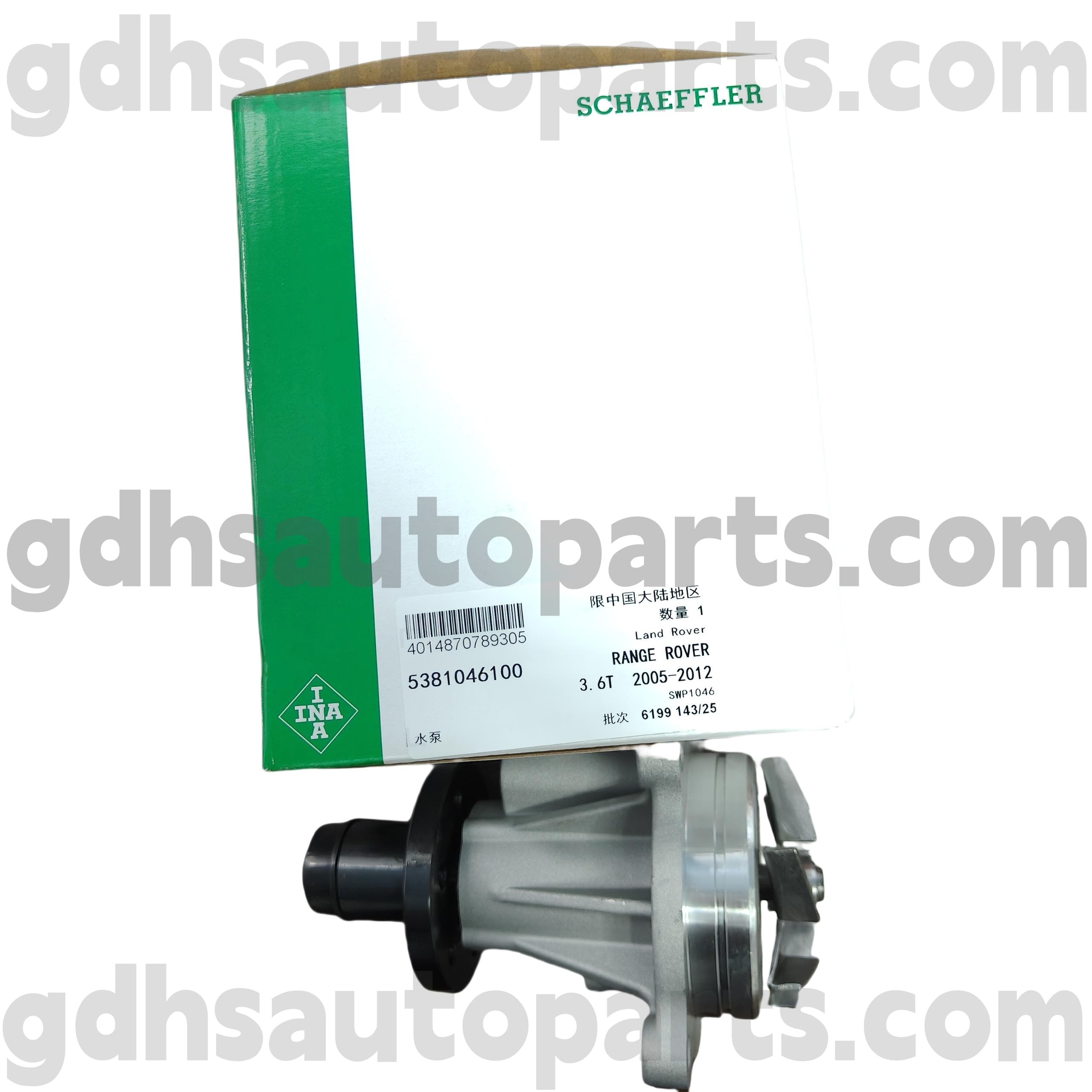 5381046100 Schaeffler Ina Water Pump для Range Rover, Range Rover Sport Oe no. LR008863